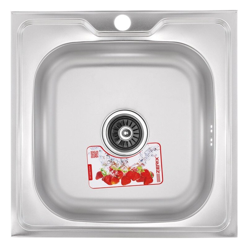 Кухонна мийка накладна ZERIX Z5050-06-160E (ZX1609) від компанії інтернет-магазин "БИТПРОМТОРГ" - фото 1