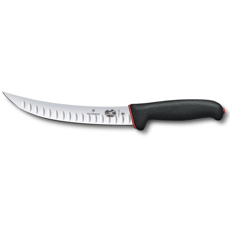 Кухонний ніж м'ясника Victorinox Fibrox Butcher Dual Grip 20 см Чорно-червоний (5.7223.20D) від компанії інтернет-магазин "БИТПРОМТОРГ" - фото 1