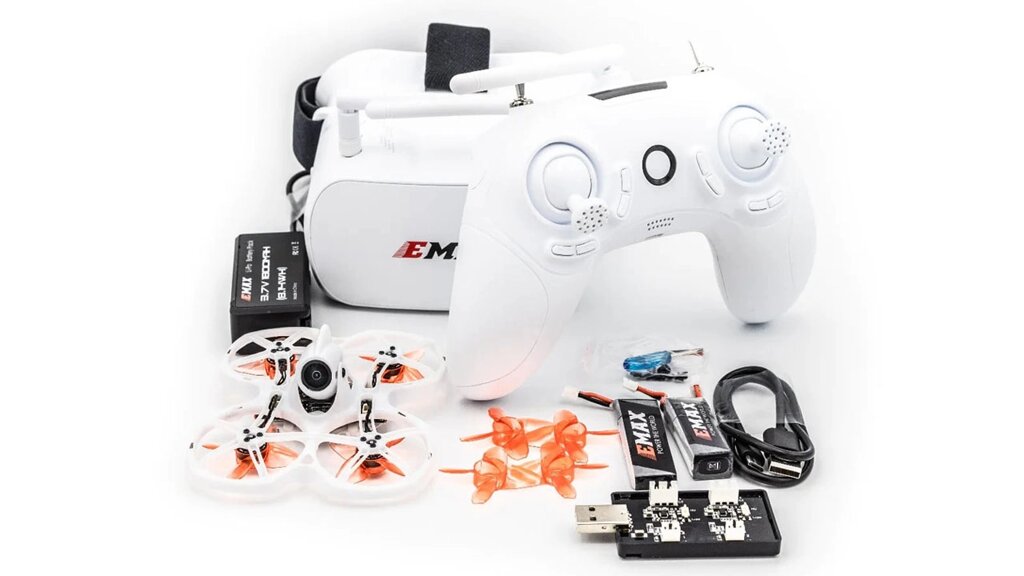 Квадрокоптер EMAX Tinyhawk II RTF Kit - комплект: квадрокоптер, FPV окуляри, пульт від компанії інтернет-магазин "БИТПРОМТОРГ" - фото 1