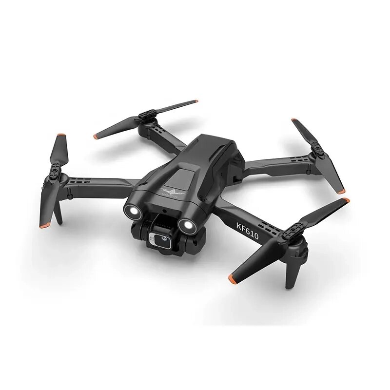 Квадрокоптер складаний KFPLAN KF610 з Wifi FPV 2.4G камерою та підсвічуванням Чорний від компанії інтернет-магазин "БИТПРОМТОРГ" - фото 1