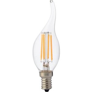 Лампа світлодіодна "Filament flame - 6" 6W свічка на вітрі Е14 2700К