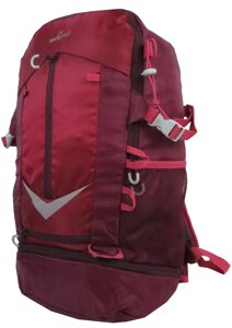 Легкий похідний рюкзак із дощовиком Rocktrail IAN389063 30L Бордовий