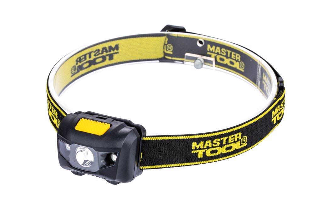 Ліхтар налобний MASTERTOOL 4 режими 59х41х32 мм WHITE LED+2xRED LED 3xAAA ABS 94-0812 від компанії інтернет-магазин "БИТПРОМТОРГ" - фото 1