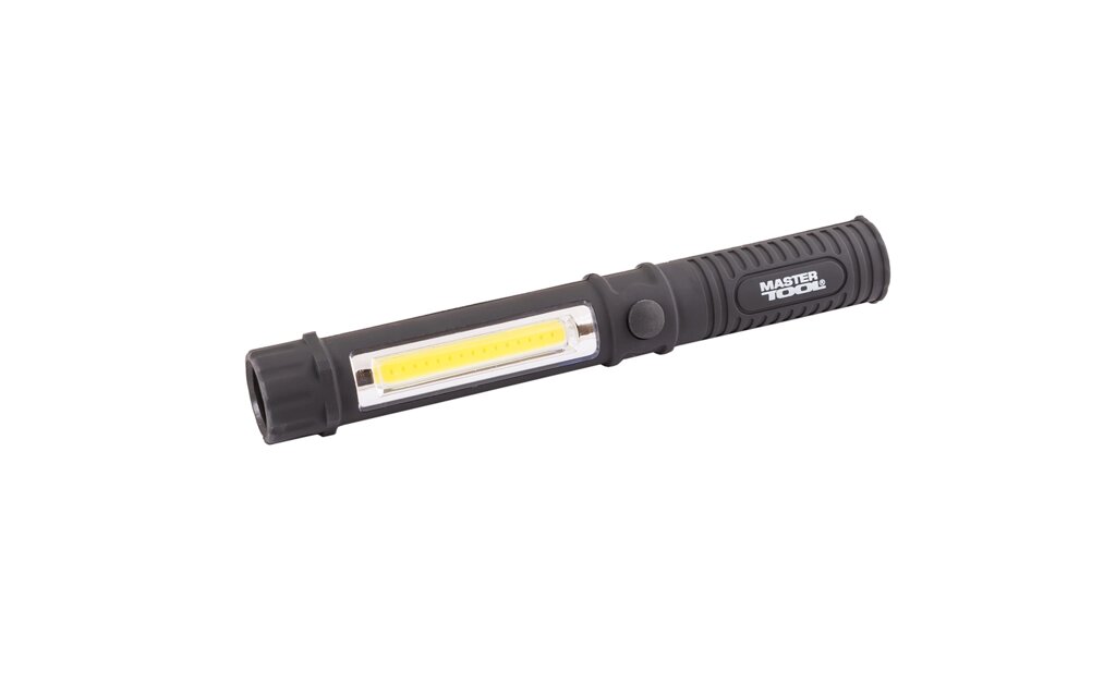 Ліхтарик магнітний MASTERTOOL 168х24 мм LED+COB LED 3xAAA ABS 94-0806 від компанії інтернет-магазин "БИТПРОМТОРГ" - фото 1