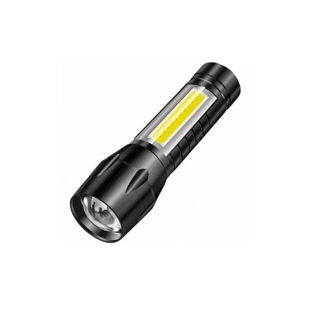 Ліхтарик світлодіодний акумуляторний Xiamen 3W LED + COB 350 лм USB (НН050713) від компанії інтернет-магазин "БИТПРОМТОРГ" - фото 1