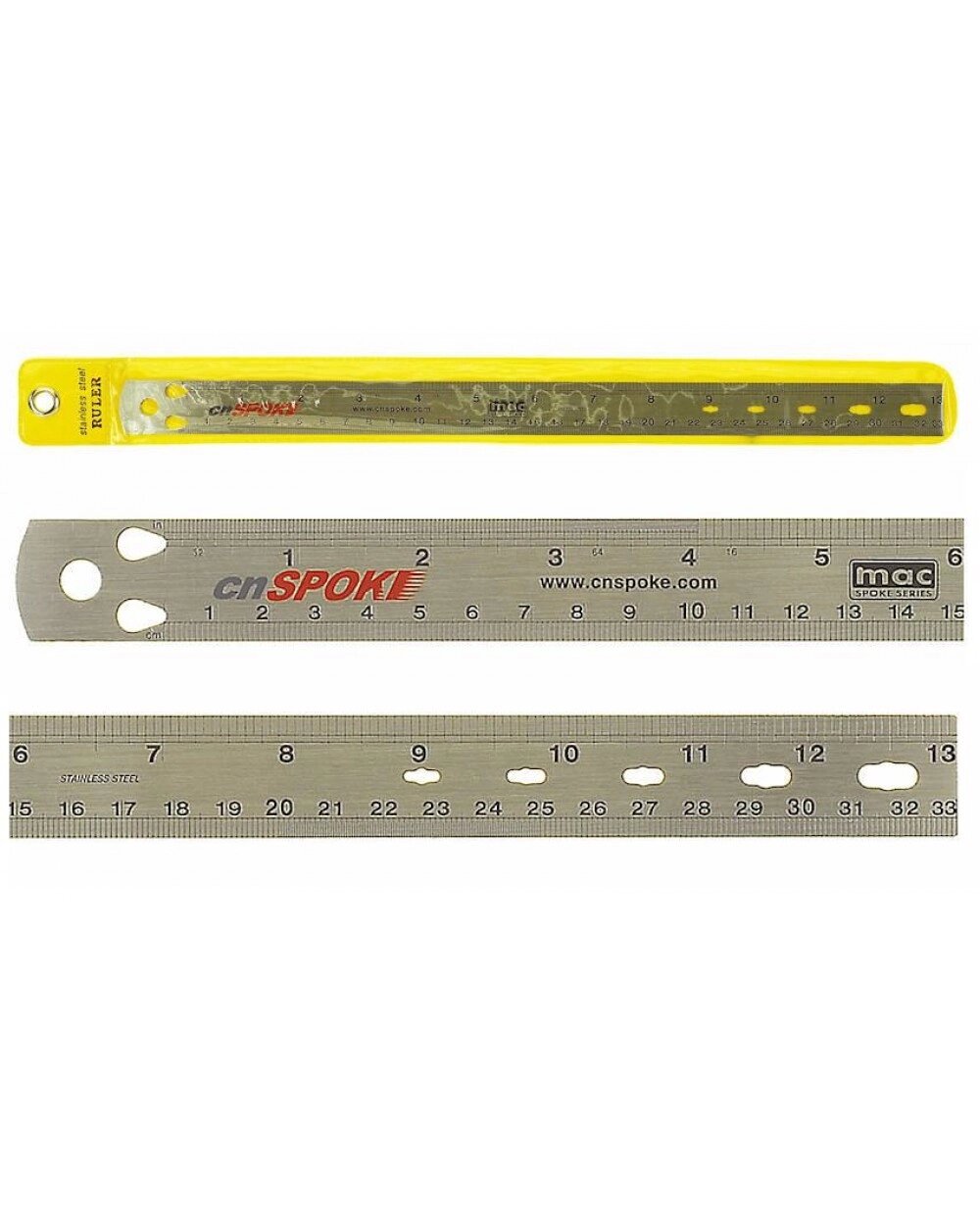 Лінійка CnSpoke для вимірювання довжини шприх Сріблястий (A-N-0045) від компанії інтернет-магазин "БИТПРОМТОРГ" - фото 1