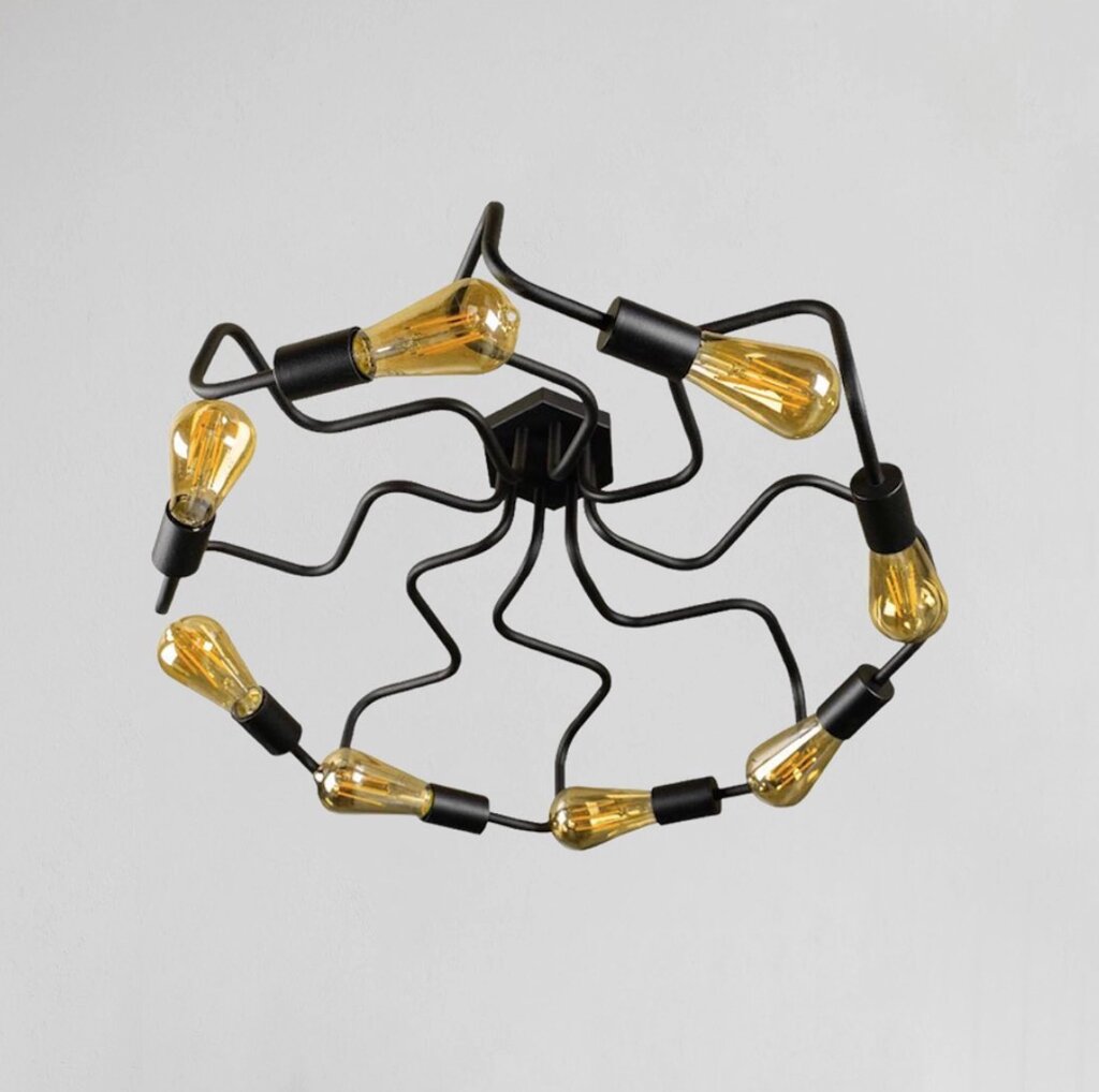 Люстра лофт MSK Electric Laminari на вісім ламп павук NL5526-8 від компанії інтернет-магазин "БИТПРОМТОРГ" - фото 1