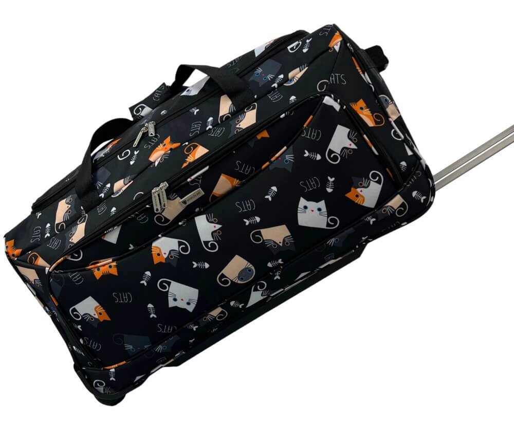 Мала дорожня сумка на колесах S Worldline Airtex 891/cat під ручну поклажу Різнокольоровий від компанії інтернет-магазин "БИТПРОМТОРГ" - фото 1