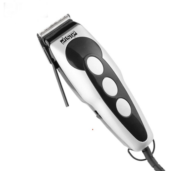 Машинка для стрижки волосся DSP E-90012 220V Чорна із сріблястим (301132) від компанії інтернет-магазин "БИТПРОМТОРГ" - фото 1