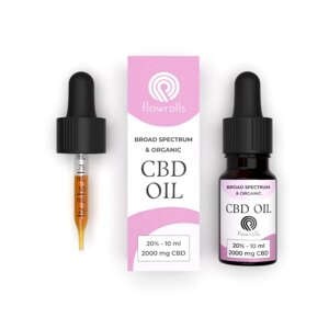 Олія КБД CBD oil 2000 Flowrolls Medic Broad Spectrum Польща