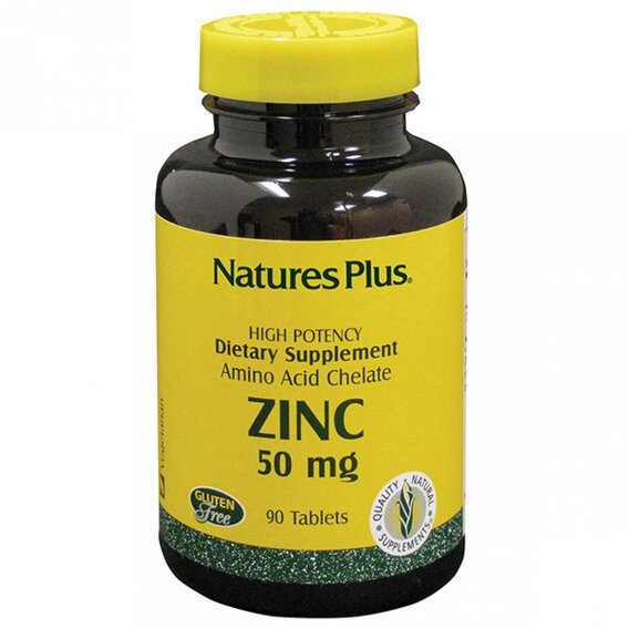 Мікроелемент Цинк Nature's Plus Zinc 50 mg 90 Tabs від компанії інтернет-магазин "БИТПРОМТОРГ" - фото 1