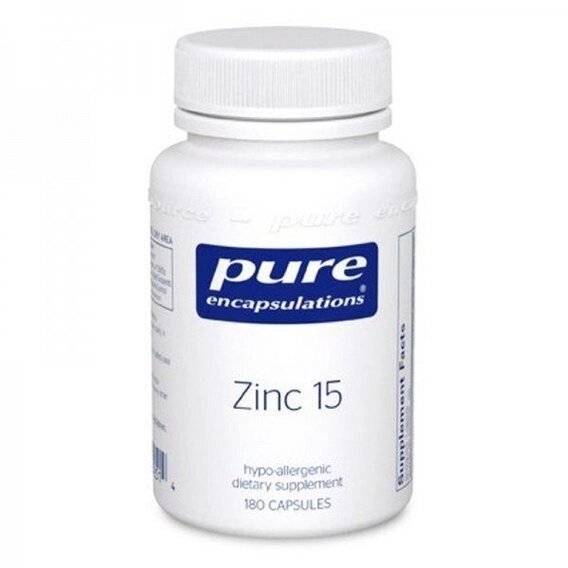 Мікроелемент Цинк Pure Encapsulations Zinc 15 mg 180 Caps PE-00251 від компанії інтернет-магазин "БИТПРОМТОРГ" - фото 1