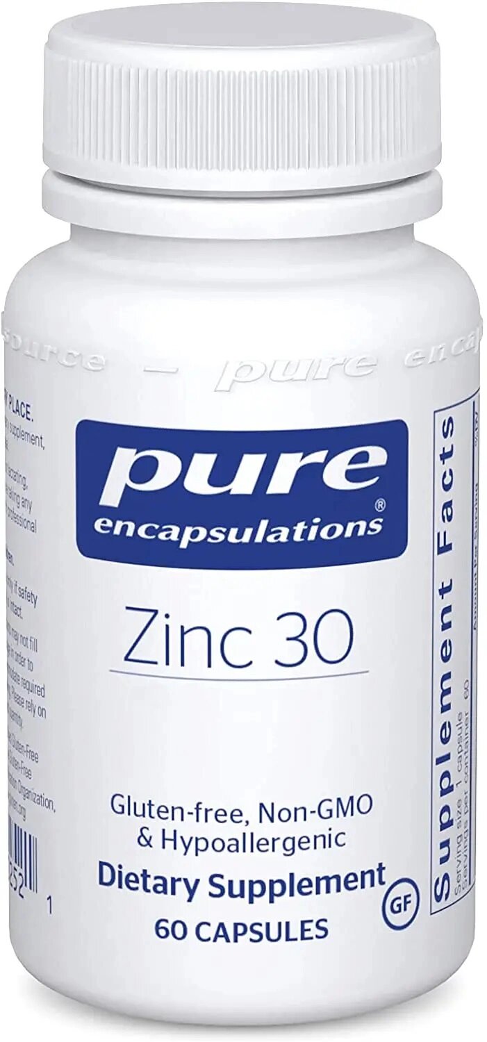 Мікроелемент Цинк Pure Encapsulations Zinc 30 mg 60 Caps PE-00252 від компанії інтернет-магазин "БИТПРОМТОРГ" - фото 1