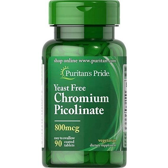 Мікроелемент Хром Puritan's Pride Chromium Picolinate Yeast Free 800 mcg 90 Tabs від компанії інтернет-магазин "БИТПРОМТОРГ" - фото 1