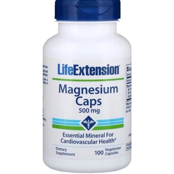 Мікроелемент Магній Life Extension Magnesium Caps 500 mg 100 Veg Caps від компанії інтернет-магазин "БИТПРОМТОРГ" - фото 1