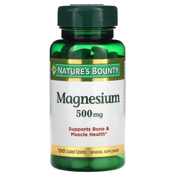 Мікроелемент Магній Nature's Bounty Magnesium 500 mg 100 Tabs від компанії інтернет-магазин "БИТПРОМТОРГ" - фото 1