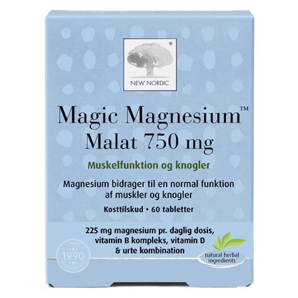 Мікроелемент Магній New Nordic Magic Magnesium Malat 750 mg 60 Tabs від компанії інтернет-магазин "БИТПРОМТОРГ" - фото 1