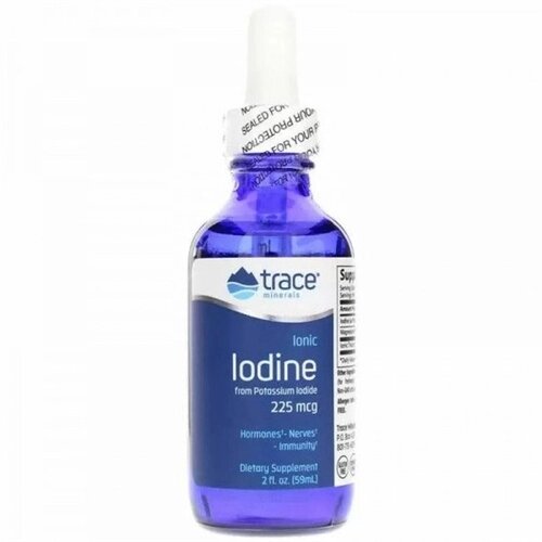 Мікроелемент Йод Trace Minerals Ionic Iodine 225 mcg 59 ml від компанії інтернет-магазин "БИТПРОМТОРГ" - фото 1