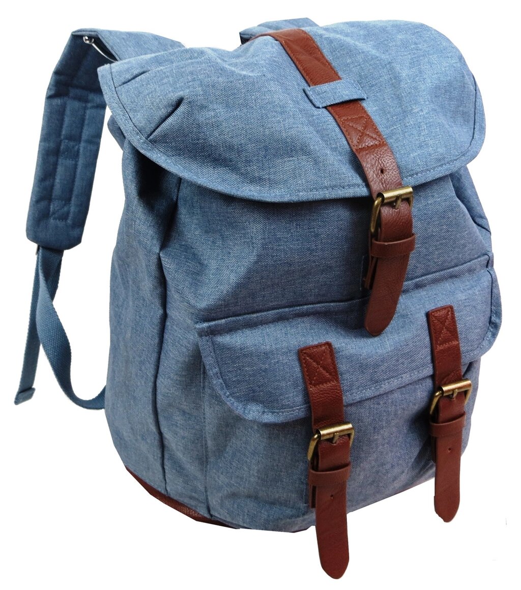 Міський рюкзак міський Retro-Ruscksack 4061458074810-1 20L Блакитний від компанії інтернет-магазин "БИТПРОМТОРГ" - фото 1