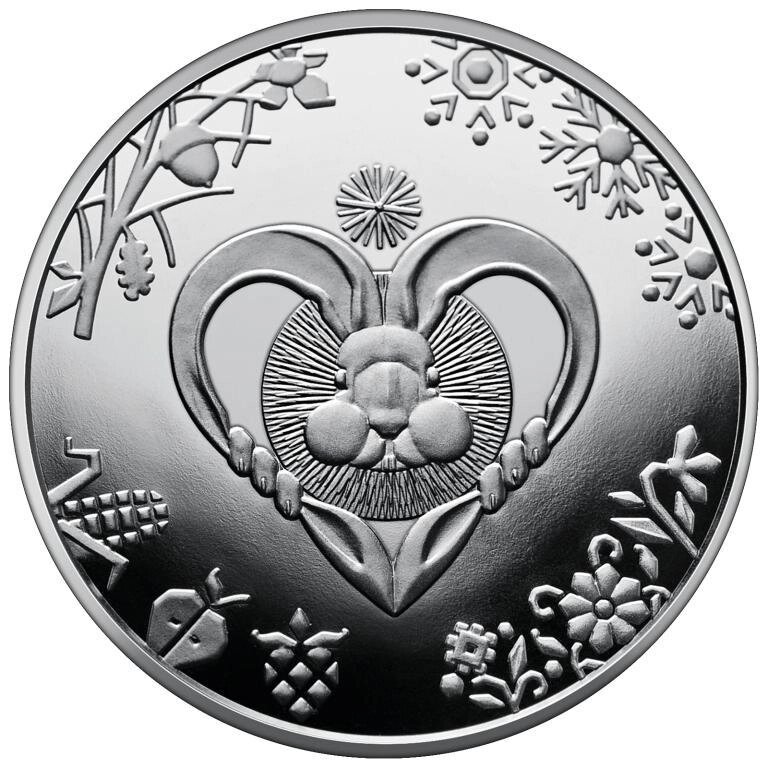 Монета Mine Рік Кролика 5 гривень 2022 р 35 мм Сріблястий (hub_2nlvsq) від компанії інтернет-магазин "БИТПРОМТОРГ" - фото 1