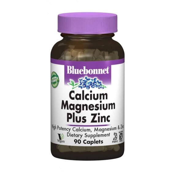 Мультимінеральний комплекс Bluebonnet Nutrition Calcium Magnesium plus Zinc 90 Caplets від компанії інтернет-магазин "БИТПРОМТОРГ" - фото 1