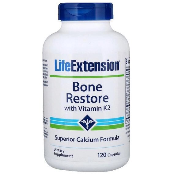 Мультимінеральний комплекс Life Extension Bone Restore With Vitamin K2 120 Caps від компанії інтернет-магазин "БИТПРОМТОРГ" - фото 1