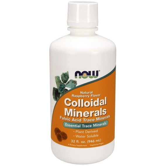 Мультимінеральний комплекс NOW Foods Colloidal Minerals Liquid 946 ml /32 servings/ Natural Raspberry від компанії інтернет-магазин "БИТПРОМТОРГ" - фото 1