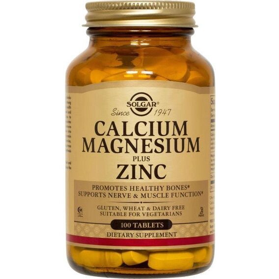 Мультимінеральний комплекс Solgar Calcium Magnesium plus Zinc 100 Tabs від компанії інтернет-магазин "БИТПРОМТОРГ" - фото 1