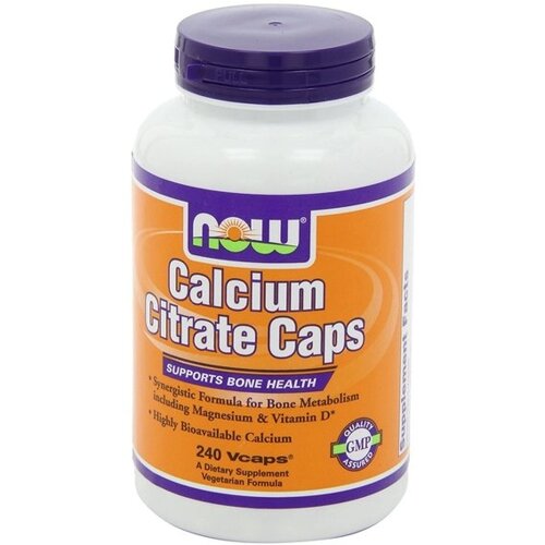 Мультимінеральний комплекс NOW Foods Calcium Citrate 240 Veg Caps