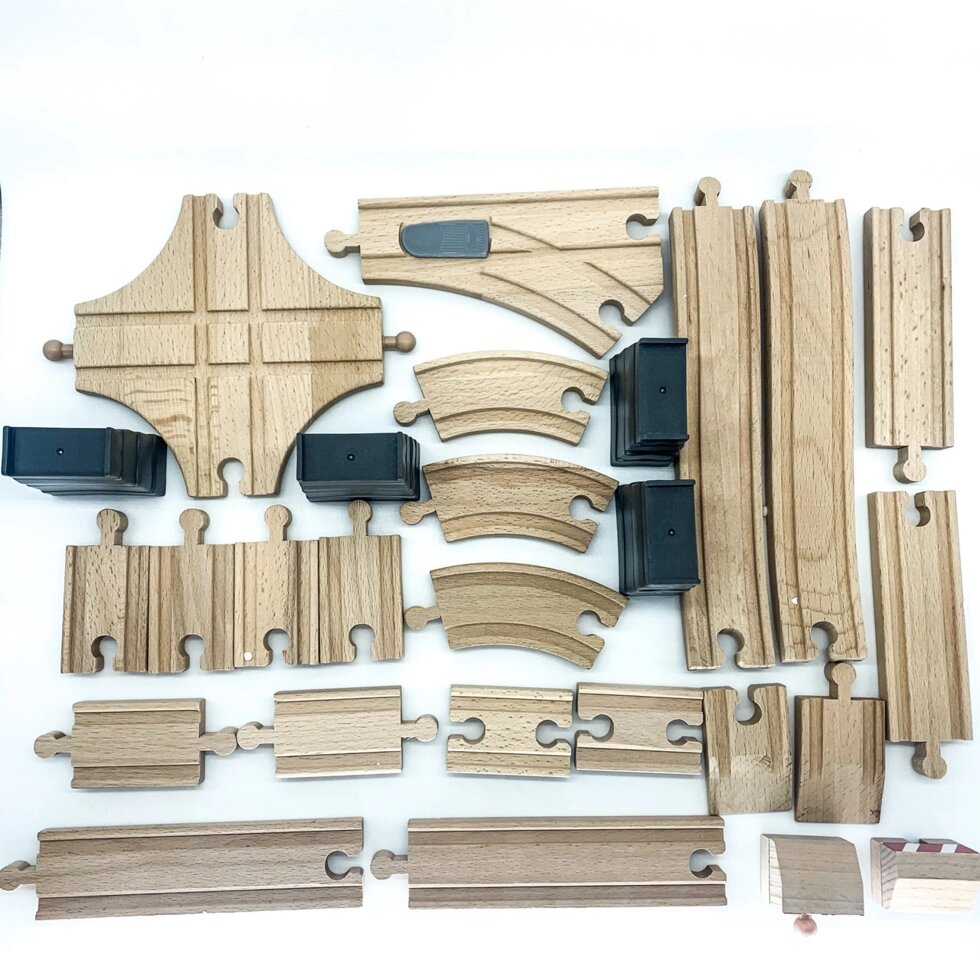 Набір додаткових елементів для дерев'яної залізниці XXL від компанії інтернет-магазин "БИТПРОМТОРГ" - фото 1