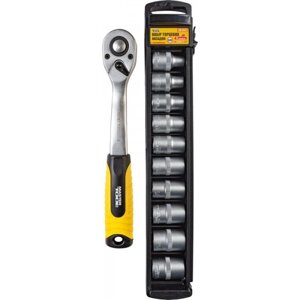 Набір насадок торцевих MASTERTOOL CRV 1/2" 8-19 мм тріскачка 72Т 11 шт 78-1311