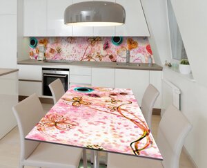 Наліпка 3Д вінілова на стіл Zatarga «Ароматна слойка» 600х1200 мм для будинків, квартир, столів, кофеєнь,
