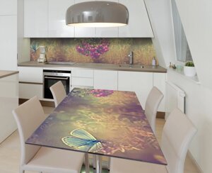 Наліпка 3Д виниловая на стол Zatarga «Бирюзовая нимфа» 600х1200 мм для домов, квартир, столов, кофейн, кафе