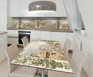 Наліпка 3Д виниловая на стол Zatarga «Чарующий пейзаж» 600х1200 мм для домов, квартир, столов, кофейн, кафе