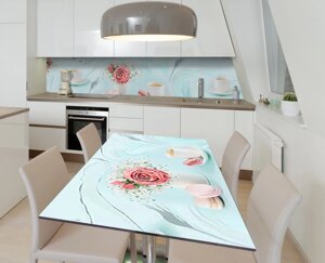 Наліпка 3Д виниловая на стол Zatarga «Душа ожила» 600х1200 мм для домов, квартир, столов, кофейн, кафе