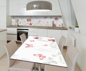 Наліпка 3Д вінілова на стіл Zatarga «Французькі нотки» 600х1200 мм для будинків, квартир, столів, кофеєнь,