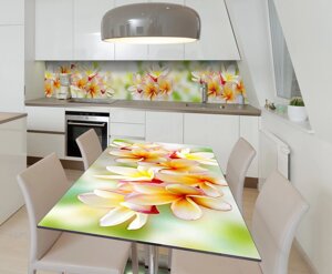 Наліпка 3Д вінілова на стіл Zatarga «Гавайські Леї» 600х1200 мм для будинків, квартир, столів, кофеєнь,