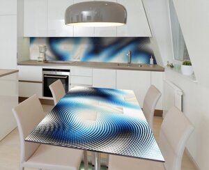 Наліпка 3Д вінілова на стіл Zatarga «Око метелика» 600х1200 мм для будинків, квартир, столів, кофеєнь, кафе