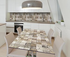 Наліпка 3Д вінілова на стіл Zatarga «Графітові стрижні» 600х1200 мм для будинків, квартир, столів, кофеєнь,