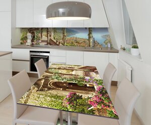 Наліпка 3Д вінілова на стіл Zatarga «Італійський секрет» 600х1200 мм для будинків, квартир, столів, кофеєнь,