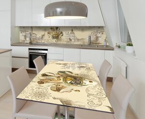 Наліпка 3Д виниловая на стол Zatarga «Карнавальная Маска» 600х1200 мм для домов, квартир, столов,