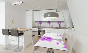 Наліпка 3Д вінілова на стіл Zatarga «Пелюстки Троянд» 600х1200 мм для будинків, квартир, столів, кофеєнь,