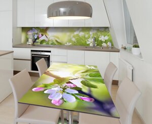 Наліпка 3Д виниловая на стол Zatarga «Летние радости» 600х1200 мм для домов, квартир, столов, кофейн, кафе