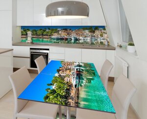 Наліпка 3Д виниловая на стол Zatarga «Маленькая Италия» 600х1200 мм для домов, квартир, столов, кофейн, кафе
