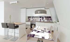 Наліпка 3Д виниловая на стол Zatarga «Мода» 600х1200 мм для домов, квартир, столов, кофейн, кафе