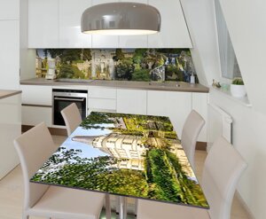 Наліпка 3Д вінілова на стіл Zatarga «Чарівна розкіш» 600х1200 мм для будинків, квартир, столів, кофеєнь,