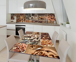 Наліпка 3Д вінілова на стіл Zatarga «Горіхове асорті» 600х1200 мм для будинків, квартир, столів, кофеєнь,