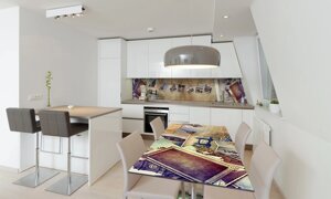 Наліпка 3Д виниловая на стол Zatarga «Ретро Фотографии» 600х1200 мм для домов, квартир, столов,