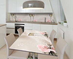 Наліпка 3Д виниловая на стол Zatarga «Свадебное торжество» 600х1200 мм для домов, квартир, столов, кофейн,