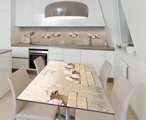 Наліпка 3Д виниловая на стол Zatarga «Свадебное утро» 600х1200 мм для домов, квартир, столов, кофейн, кафе